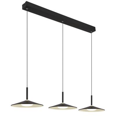 Globo Zwarte hanglampLampone 3-lichts design - 15635S-3
