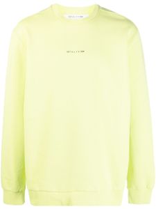 1017 ALYX 9SM sweat en coton à logo imprimé - Jaune