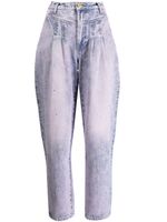Hayley Menzies jean cigarette à taille haute - Bleu