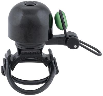 CONTEC fietsbel "diamond bing" ct mini bell diamond bing, black/green, uni