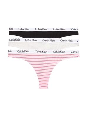 Calvin Klein - 3p Thong - Carousel - W5A, Maat:XS