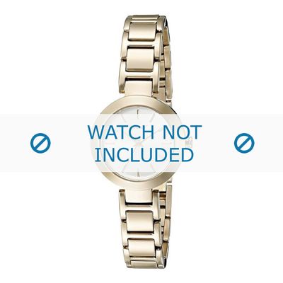 DKNY horlogeband NY2399 Staal Goud 18mm