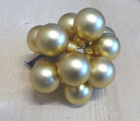 Kerstballetjes glasballetjes goud mat Warentuin Mix - Warentuin mix
