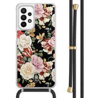 Samsung Galaxy A23 hoesje met koord - Flowerpower