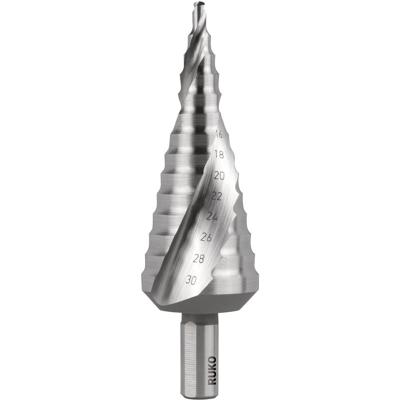 RUKO 101052E Getrapte boor 4 - 30 mm HSS Gezamenlijke lengte 100 mm 3 vlakken schacht 1 stuk(s)