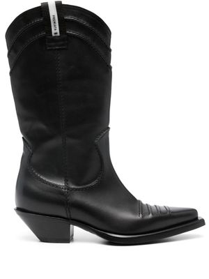 Premiata bottines d'inspiration western 45 mm - Noir
