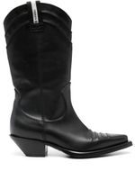 Premiata bottines d'inspiration western 45 mm - Noir - thumbnail