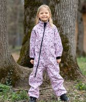 Waterproof Softshell Overall Comfy Arctic Animals Pink Bodysuit - thumbnail