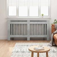 Radiatorafdekking Beton Grijs 172 x 19 x 81,5 cm Bewerkt hout
