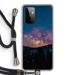 Travel to space: Samsung Galaxy A72 5G Transparant Hoesje met koord