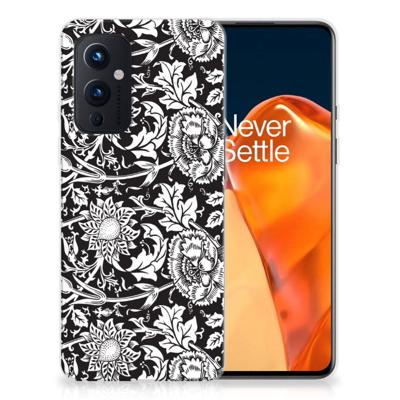 OnePlus 9 | TPU Case | Black Flowers