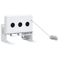 VidaXL Biathlon knockdown doel wit 18 x 14,5 x 16 cm staal