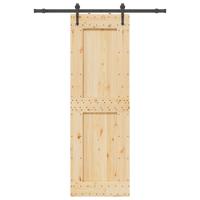 Schuifdeur met beslag 70x210 cm massief grenenhout