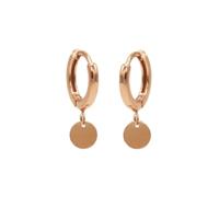 Karma Oorringen Hinged Hoops Disc Rosé