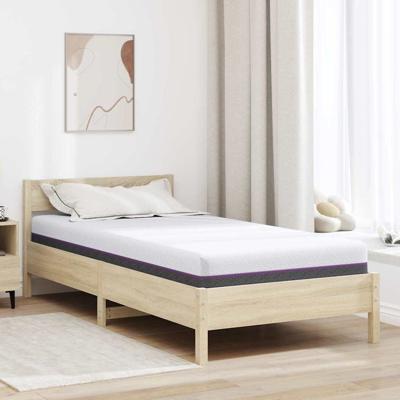 Matrassen Wit, Grijs 120 x 200 cm 100% polyester jacquard stof