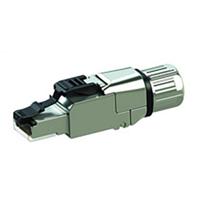 Telegärtner 100023084 RJ45-stekker CAT 6A afgeschermd 100023084 Stekker, recht Aantal polen (sensoren) 8 1 stuk(s)