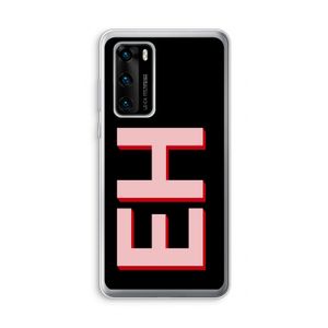 Monogram: Huawei P40 Transparant Hoesje