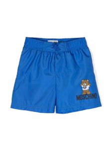 Moschino Kids short de bain à imprimé Teddy Bear - Bleu