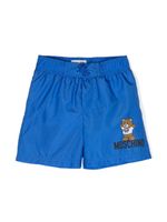 Moschino Kids short de bain à imprimé Teddy Bear - Bleu - thumbnail