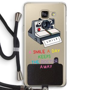 Smile: Samsung Galaxy A5 (2016) Transparant Hoesje met koord