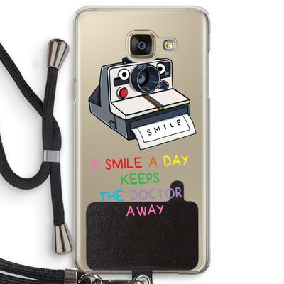 Smile: Samsung Galaxy A5 (2016) Transparant Hoesje met koord