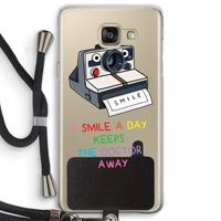 Smile: Samsung Galaxy A5 (2016) Transparant Hoesje met koord