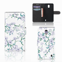 Nokia 2 Uniek Hoesje Blossom White | Portemonnee hoesje