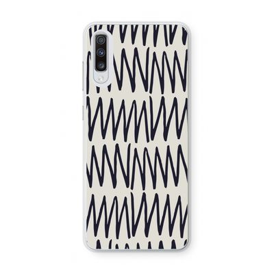 Marrakech Zigzag: Samsung Galaxy A70 Transparant Hoesje