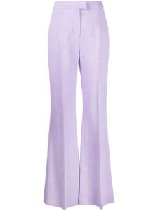 Galvan pantalon évasé à taille haute - Violet