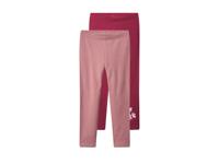 lupilu Set van 2 kinder thermoleggings (rosé/rood, 110/116) lupilu Set van 2 kinder thermoleggings (rosé/rood, 110/116)
