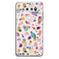 Terrazzo Memphis Pink: LG V30 Transparant Hoesje