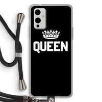 Queen zwart: OnePlus 9 Transparant Hoesje met koord