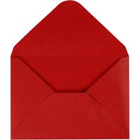 Creativ Company 217013 envelop C6 (114 x 162 mm) Rood 10 stuk(s) - thumbnail