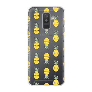 Ananas: Samsung Galaxy A6 Plus (2018) Transparant Hoesje