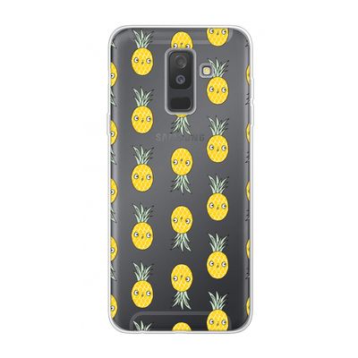 Ananas: Samsung Galaxy A6 Plus (2018) Transparant Hoesje