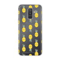 Ananas: Samsung Galaxy A6 Plus (2018) Transparant Hoesje