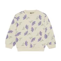Daily7 winter sweater meisjes - wit - bloemen