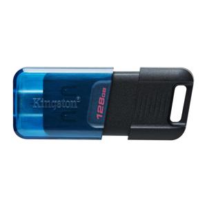 Kingston Technology DataTraveler 80 USB flash drive 128 GB USB Type-C 3.2 Gen 1 (3.1 Gen 1) Zwart, Blauw