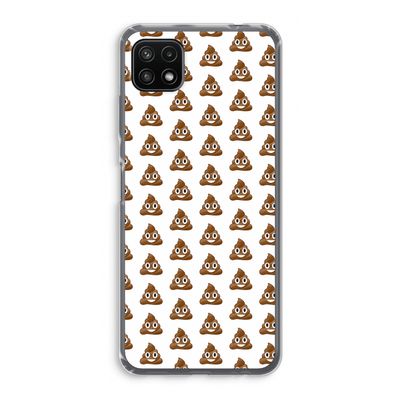 Poop emoji: Samsung Galaxy A22 5G Transparant Hoesje