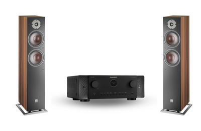 Marantz Cinema 60 7.2 surround receiver + Dali Oberon 7 vloerstaande speakers - DARK WALNUT