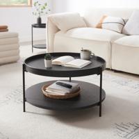 Artistiq Ronde Salontafel 'Sylver' 69cm, kleur zwart