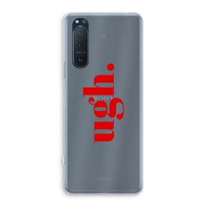 Ugh: Sony Xperia 5 II Transparant Hoesje