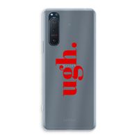 Ugh: Sony Xperia 5 II Transparant Hoesje