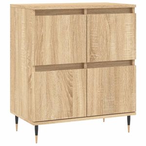 vidaXL Dressoir 60x35x70 cm bewerkt hout sonoma eikenkleurig