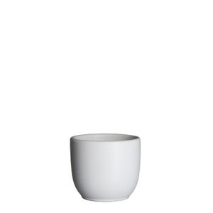 Bloempot Pot rond tusca 6.5 x 7.5 cm wit mat Mica - Mica decorations