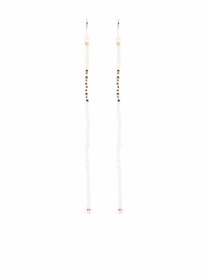 Mizuki boucles d'oreilles Dancing en or 14ct ornées de perles