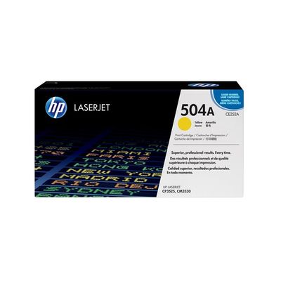 504A gele LaserJet tonercartridge (CE252A) Toner