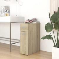 Apothekerskast 20x45,5x60 cm bewerkt hout sonoma eikenkleurig