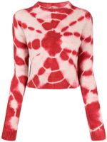 The Elder Statesman pull à motif abstrait - Rose