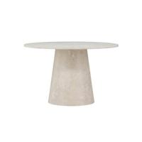 Svea - Kiro ronde eettafel - ø120 cm - marmerlook - beige